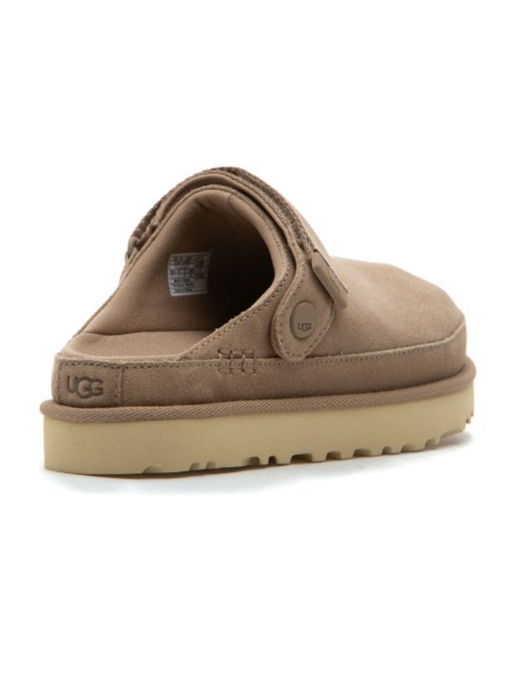 UGG Grey Brown Suede Goldenstar Slip-On Clogs